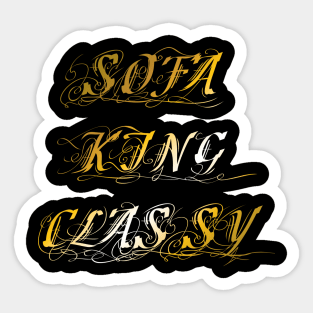 SofaKingClassy Sticker